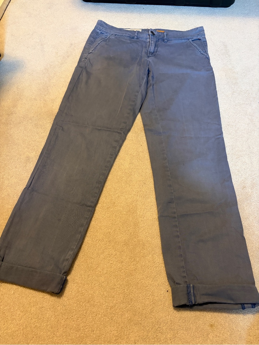 Pilcro and the Letterpress Blue Cropped Pants